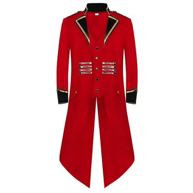 Halloween Punk Tailcoat Medieval Cosplay Stage Costume detail 24