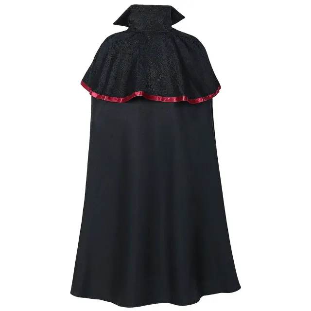 Halloween Royal Hooded Cape with Beaded Chain Details detail 3