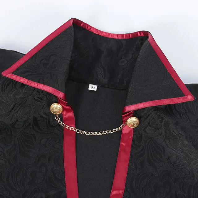 Halloween Royal Hooded Cape with Beaded Chain Details detail 4
