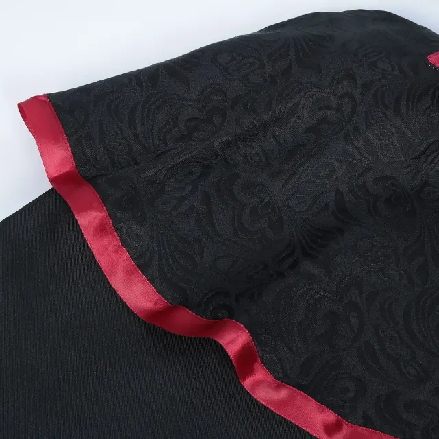 Halloween Royal Hooded Cape with Beaded Chain Details detail 6