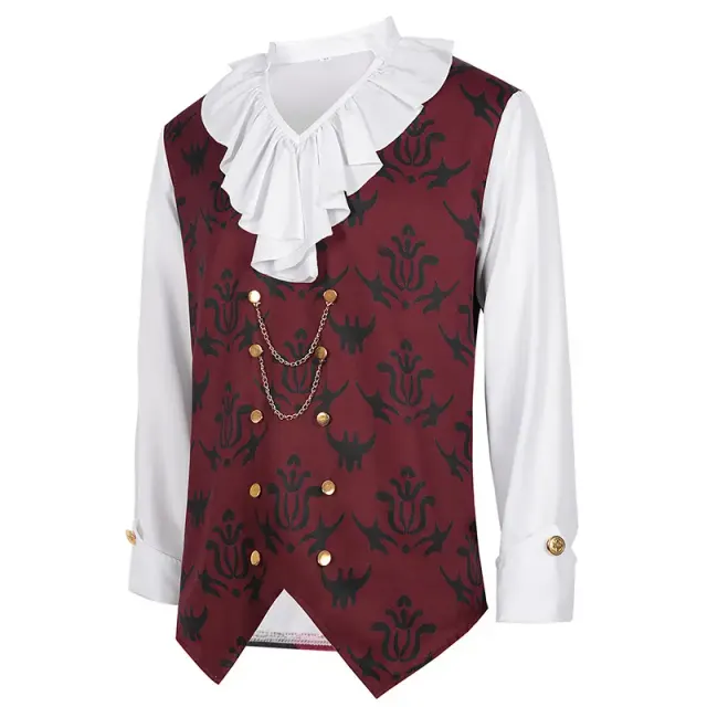 Halloween Royal Hooded Cape with Beaded Chain Details detail 14