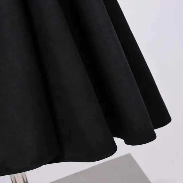 Halloween Witch Velvet Wrap Dress V-Neck Short Sleeve Cosplay Costume detail 6