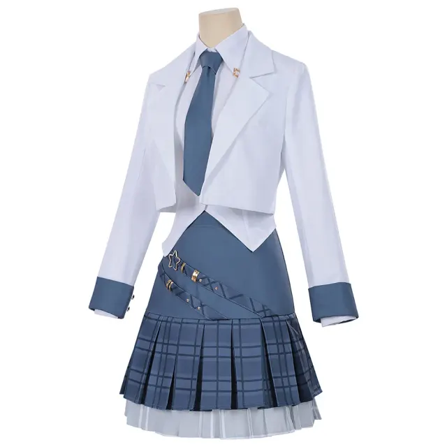 Honor of Kings Shining Plan White Women's Cosplay Uniform detail 9