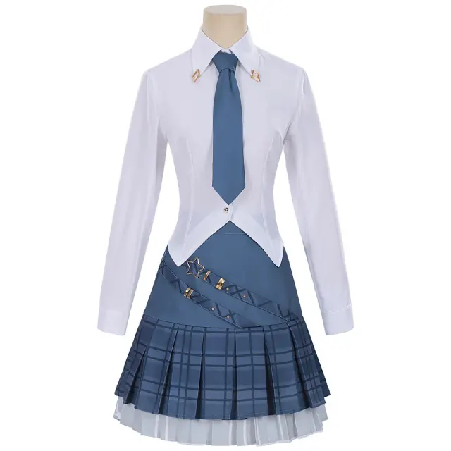 Honor of Kings Shining Plan White Women's Cosplay Uniform detail 11