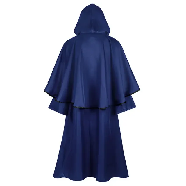 Hooded Halloween Cosplay Robe Cloak for Medieval Dark Wizard detail 13