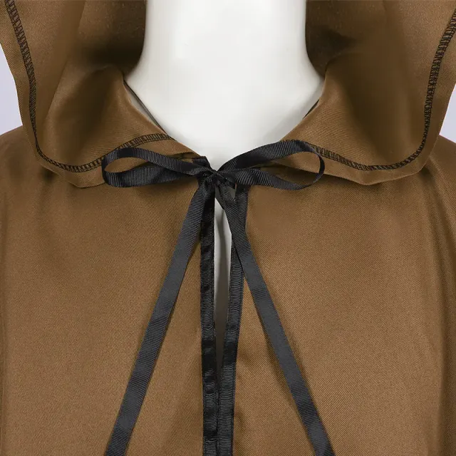 Hooded Halloween Cosplay Robe Cloak for Medieval Dark Wizard detail 22
