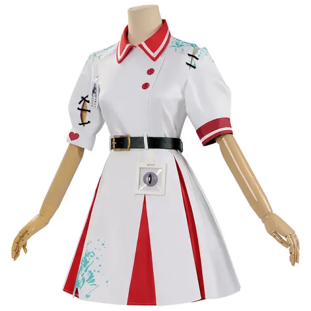 Ensemble cosplay Nuit d'horreur : Stella la muette et l'infirmière Heather détail 15