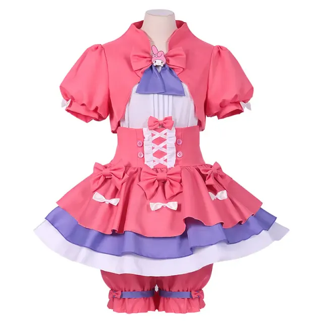 detalle de Disfraz cosplay y peluca de Bloody Queen My Melody de Identity V 9