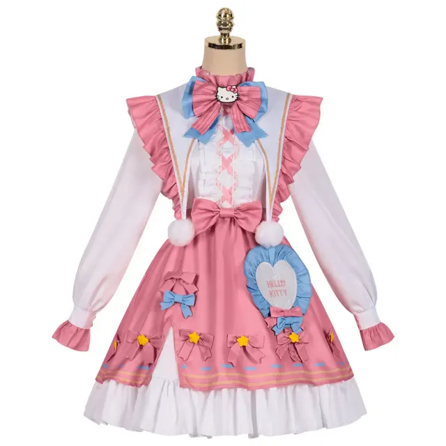 detalle de Disfraz cosplay y peluca de Bloody Queen My Melody de Identity V 11