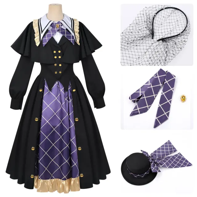 This women's Identity V Perfumer cosplay dress features an elegant café-collaboration style for game and anime role-play.