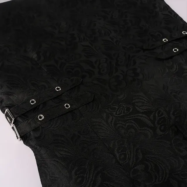 Jacquard Steampunk Vest for Victorian Stage Costume detail 9