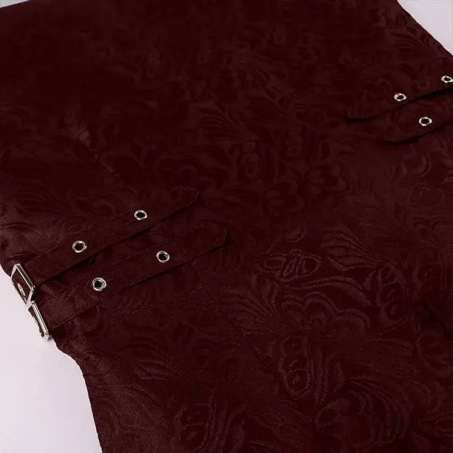 Jacquard Steampunk Vest for Victorian Stage Costume detail 17