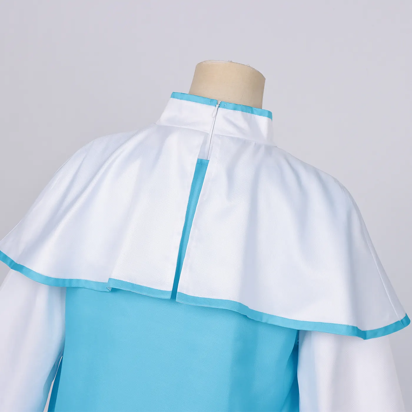 Japanese Anime Cosplay Blue Dress Full Set detail 5