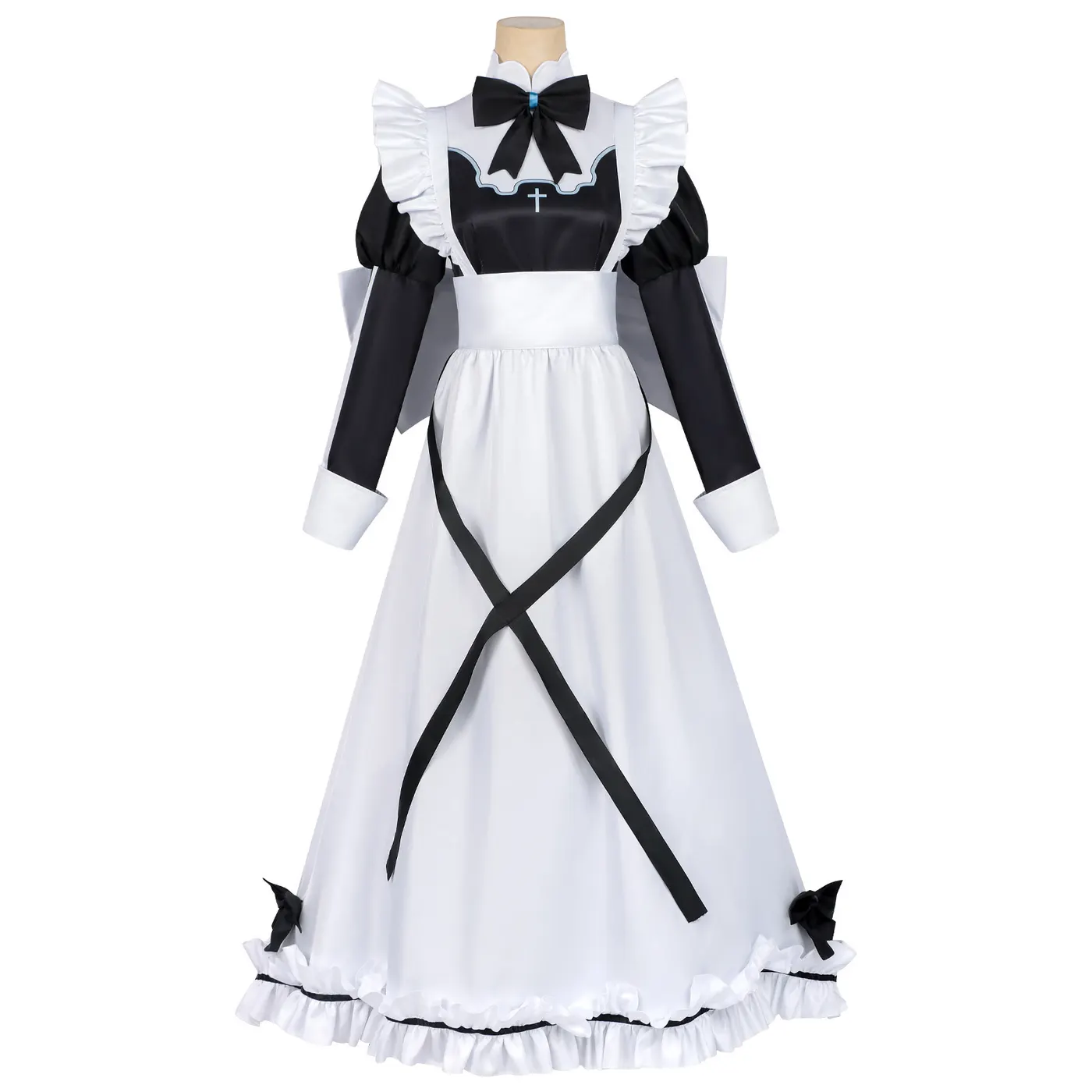 Japanese Ghost Maid Cosplay Lolita Long Dress detail 1