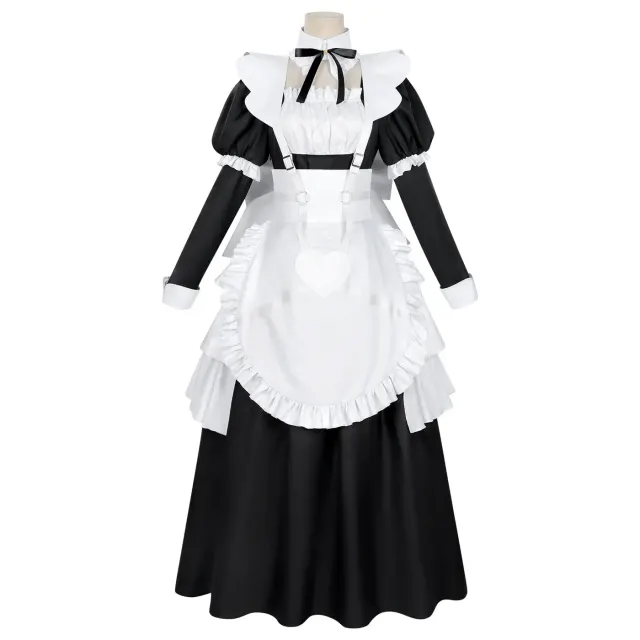 detalle de Vestido largo cosplay Lolita de doncella fantasma japonesa 11