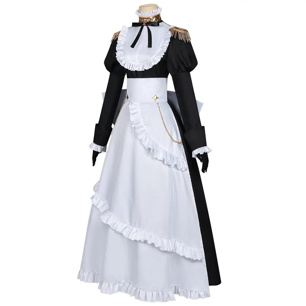 Japanese Ghost Maid Cosplay Lolita Long Dress detail 14