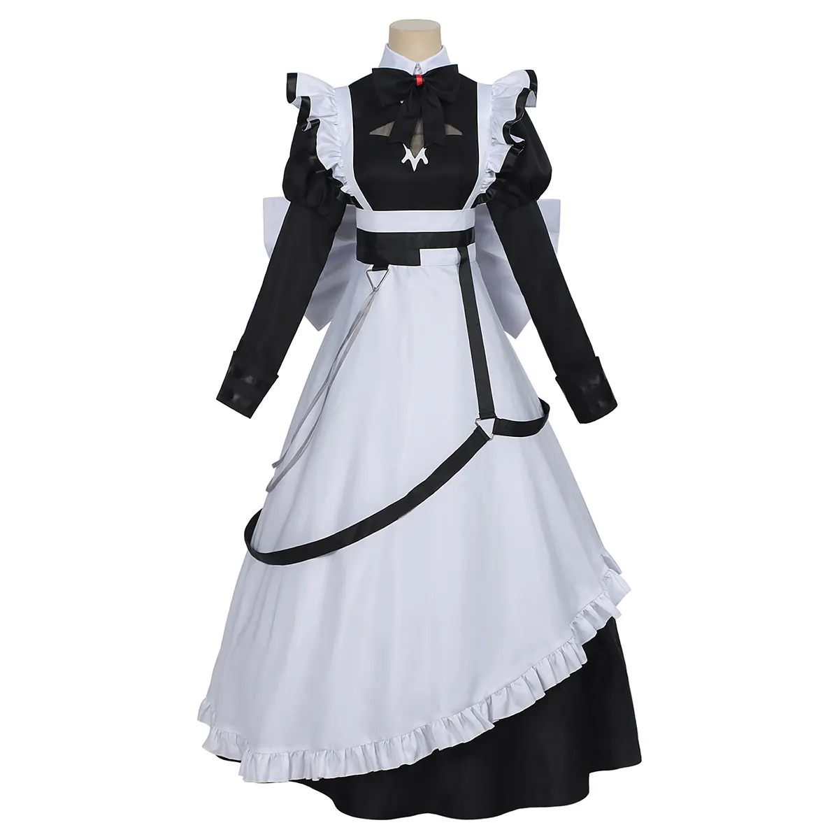 Japanese Ghost Maid Cosplay Lolita Long Dress detail 17