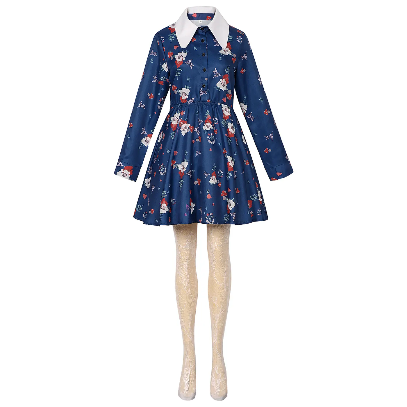 Halloween Joker 2 Harley Quinn Floral Dress Cosplay Costume detail 1