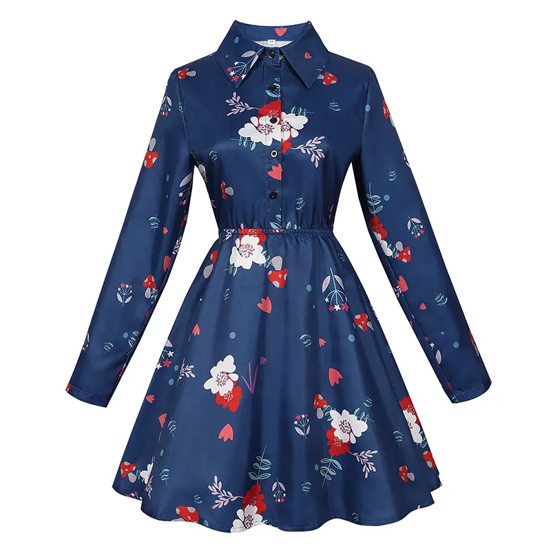 Halloween Joker 2 Harley Quinn Floral Dress Cosplay Costume detail 11