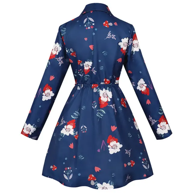 Costume cosplay robe à fleurs Harley Quinn Joker 2 pour Halloween détail 12