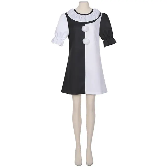 Costume cosplay robe à fleurs Harley Quinn Joker 2 pour Halloween détail 13