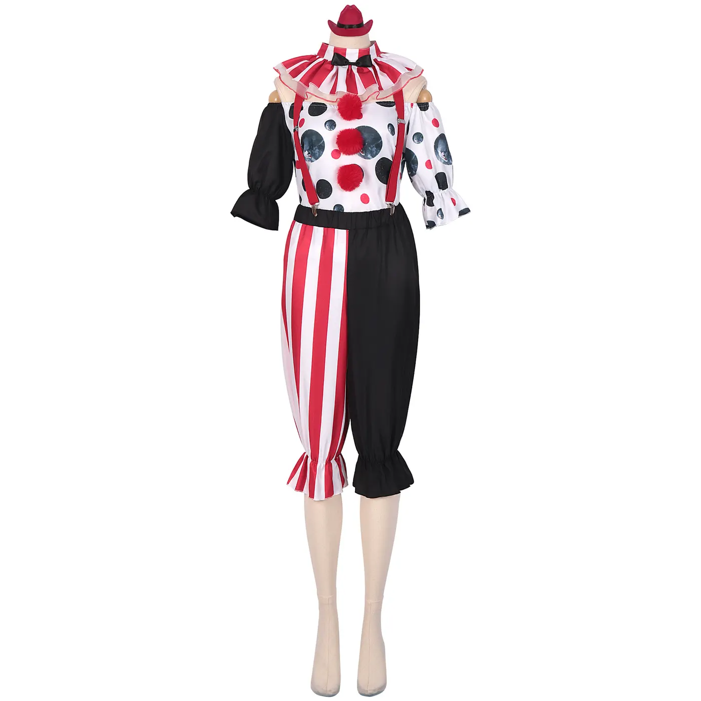 Halloween Joker 2 Harley Quinn Floral Dress Cosplay Costume detail 17