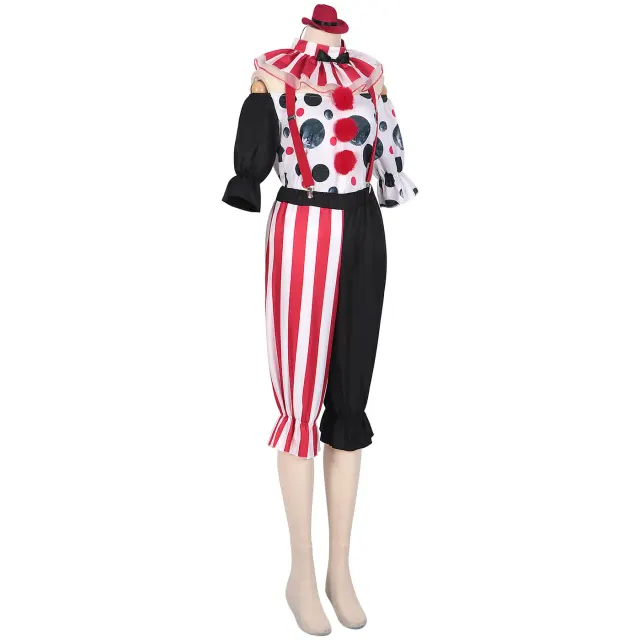 Costume cosplay robe à fleurs Harley Quinn Joker 2 pour Halloween détail 18