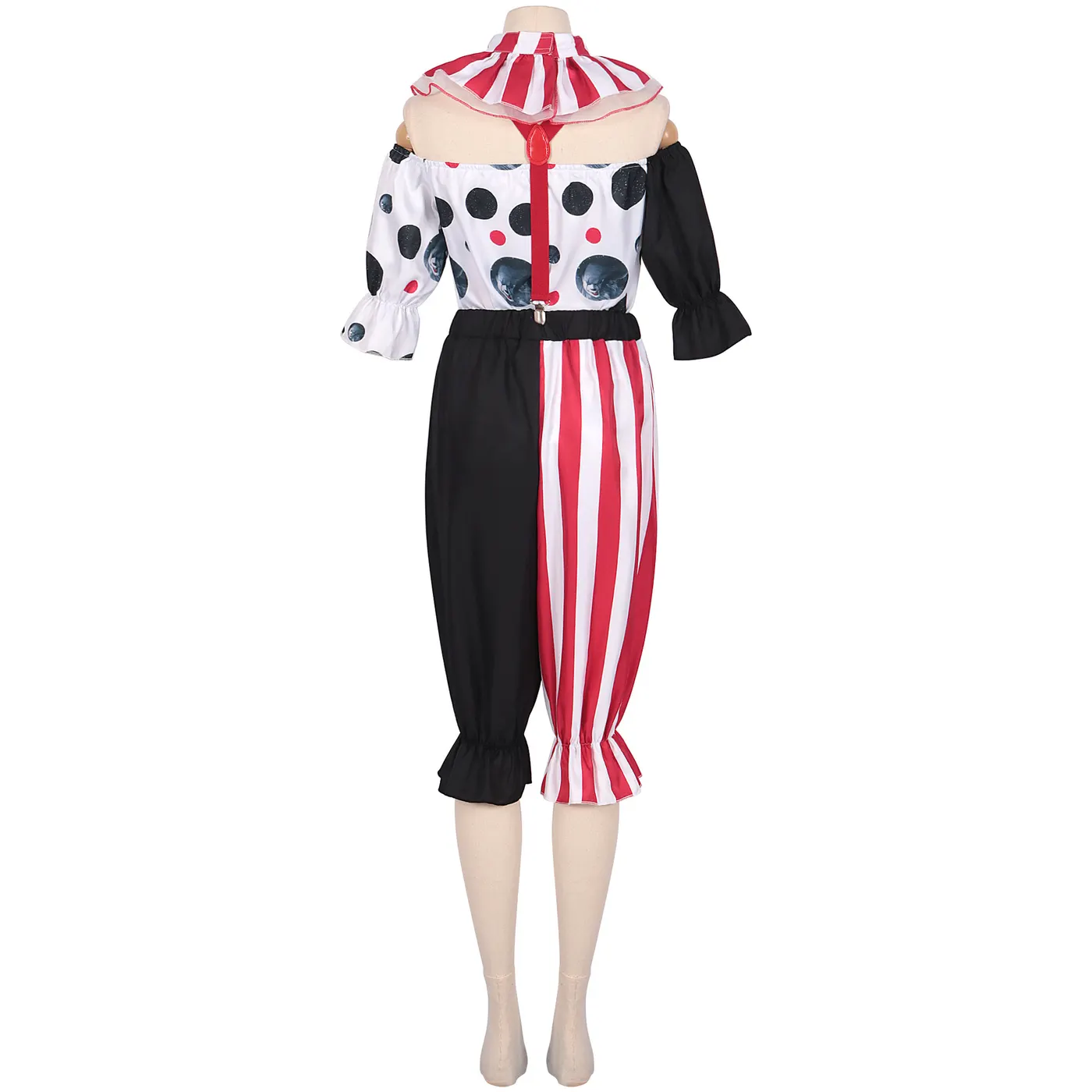 Halloween Joker 2 Harley Quinn Floral Dress Cosplay Costume detail 19
