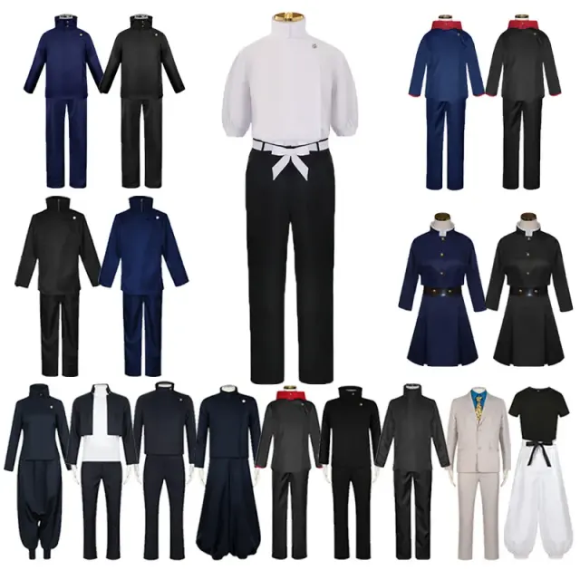 Jujutsu Kaisen character cosplay costume displayed for anime and game role-play events.