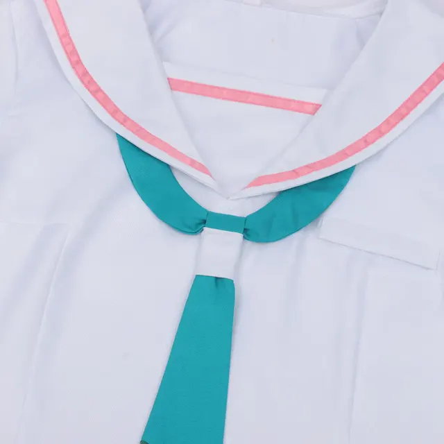 Kaguya Hime Sakura Print JK Sailor Cosplay Costume detail 5