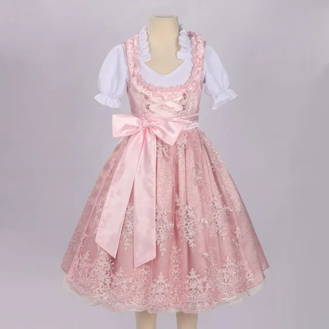 Kids Bavarian Dirndl Oktoberfest Halloween Costume Dress detail 1