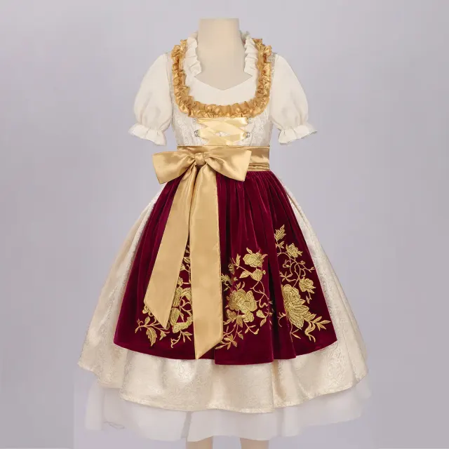 Kids Bavarian Dirndl Oktoberfest Halloween Costume Dress detail 13
