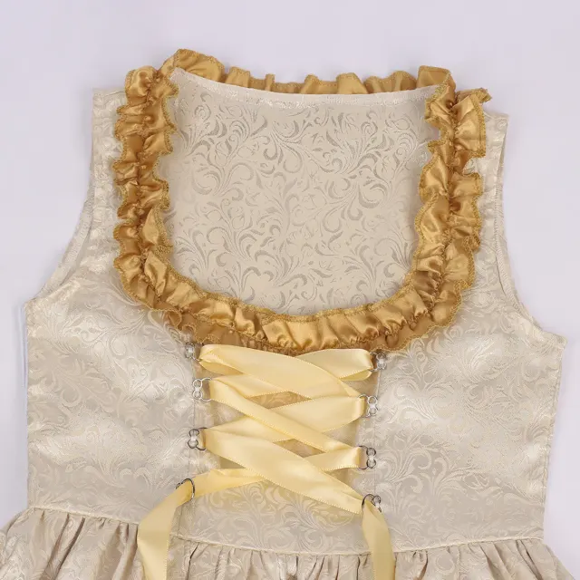 Kids Bavarian Dirndl Oktoberfest Halloween Costume Dress detail 17