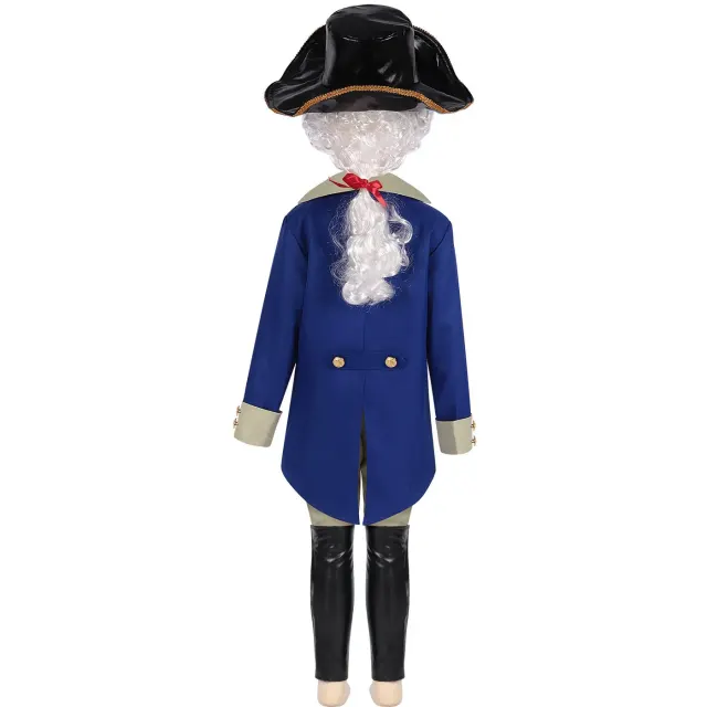 Ensemble de déguisement pirate des Caraïbes et président pour enfants détail 5