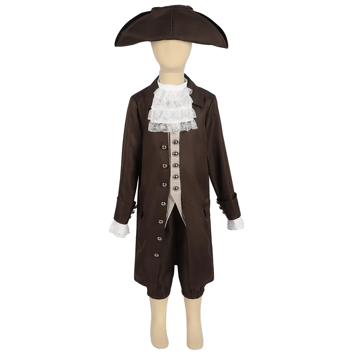 Kids Caribbean Pirate and President Role-Play Costume Set detail 12