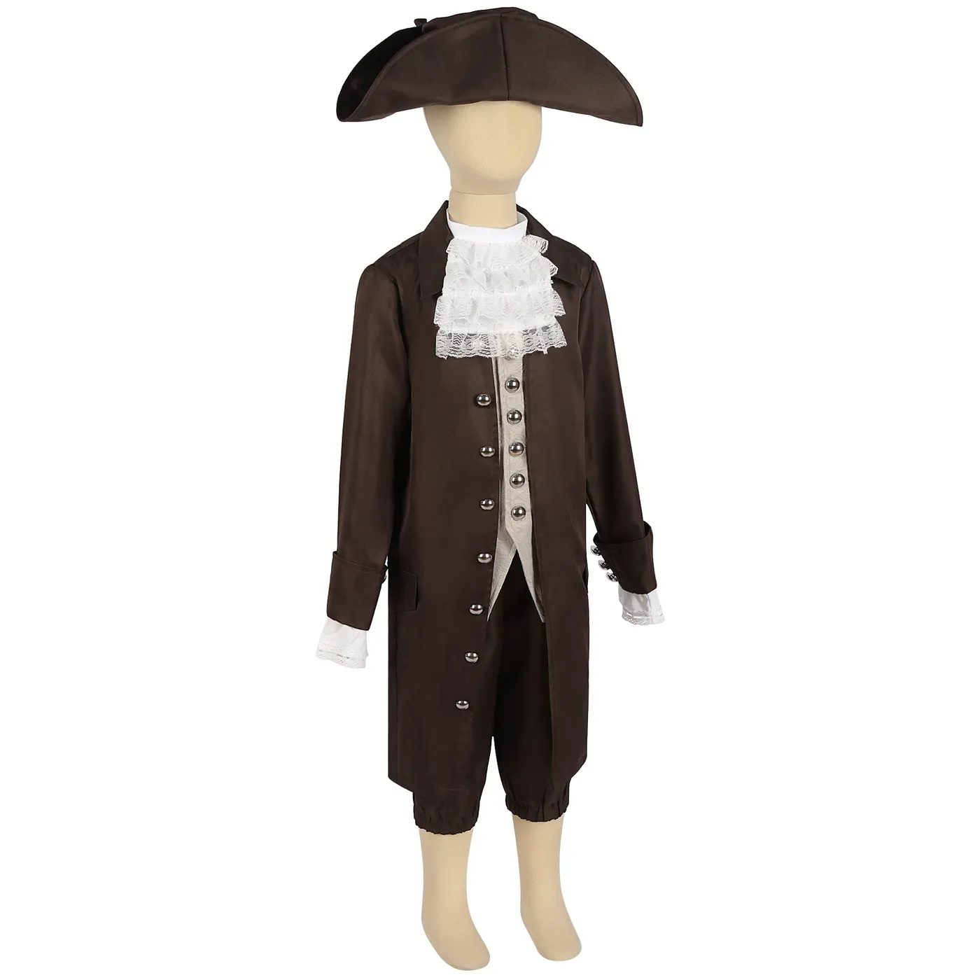 Kids Caribbean Pirate and President Role-Play Costume Set detail 13