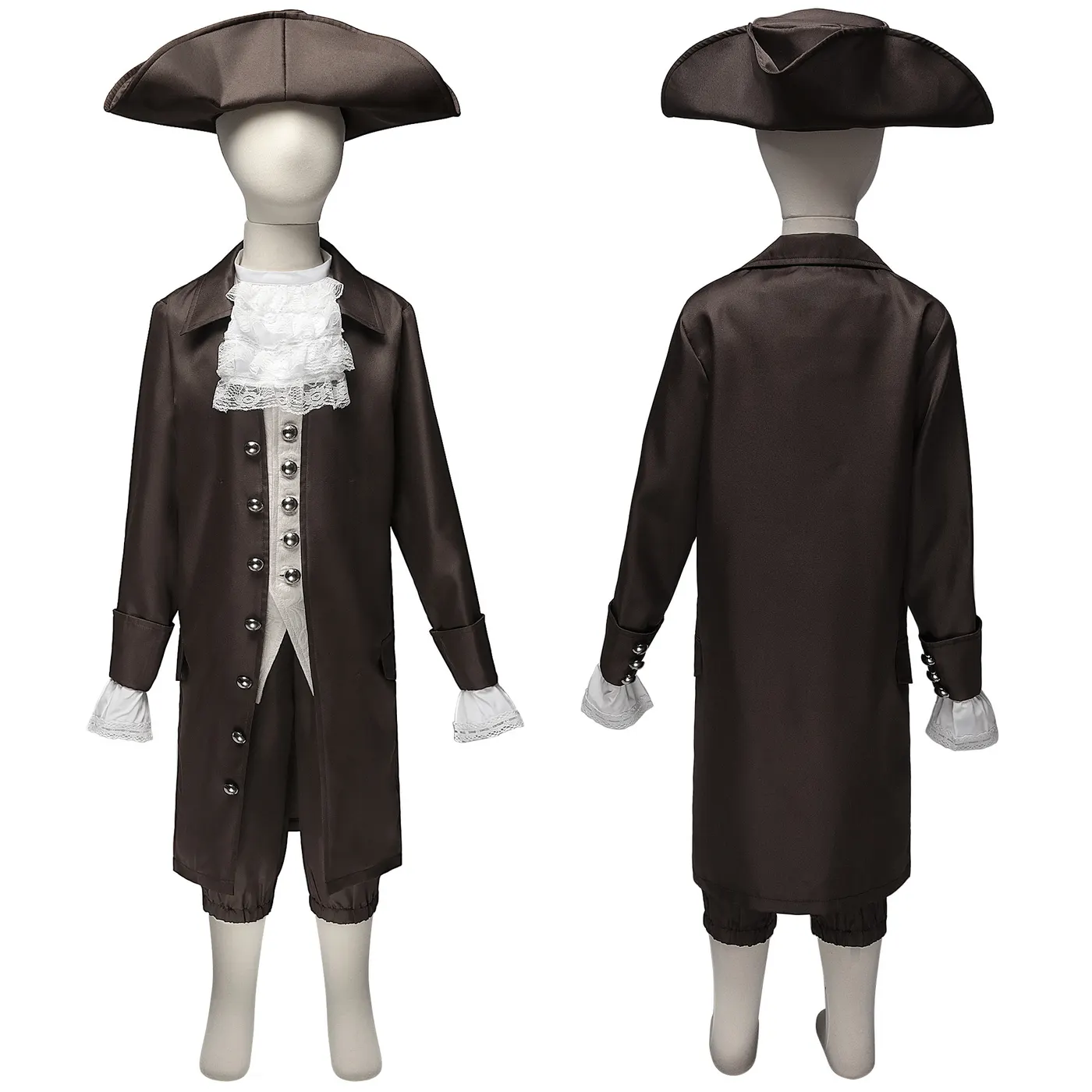 Kids Caribbean Pirate and President Role-Play Costume Set detail 16