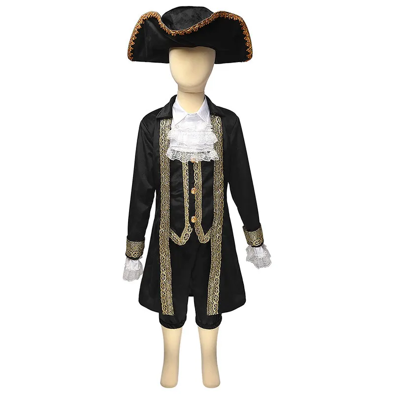 Kids Caribbean Pirate and President Role-Play Costume Set detail 20