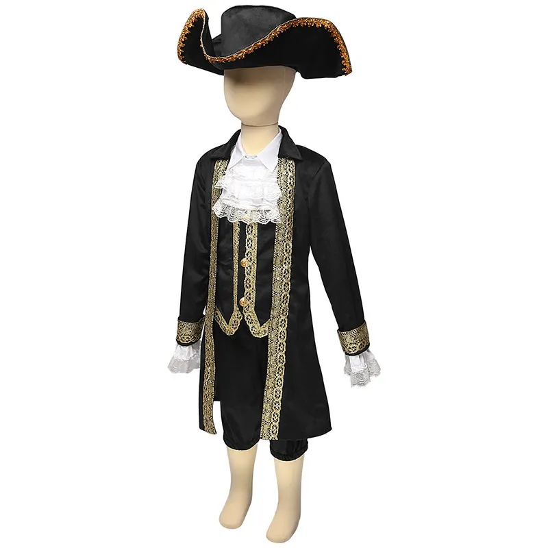 Kids Caribbean Pirate and President Role-Play Costume Set detail 21