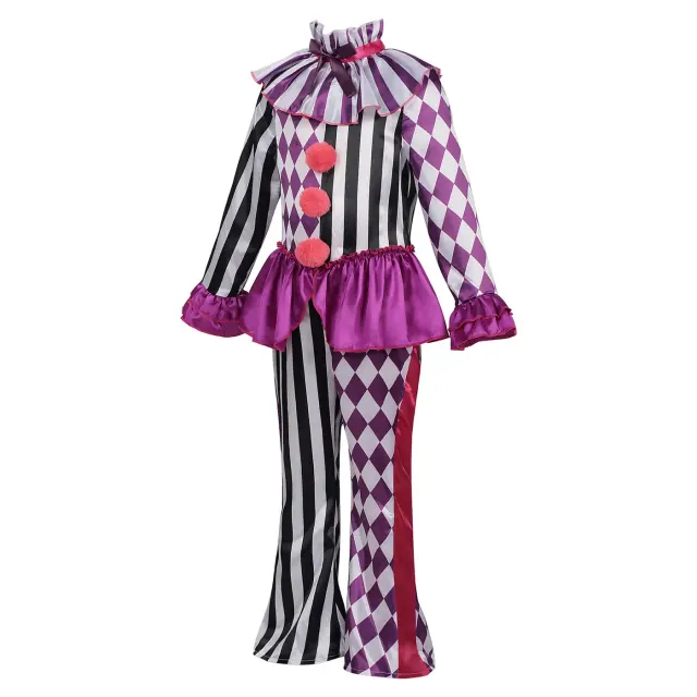 Kids Halloween Circus Clown Costume for Cosplay Stage Performance detail 2