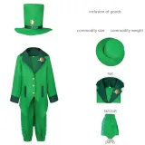 Kids Irish Elf Costume - Green