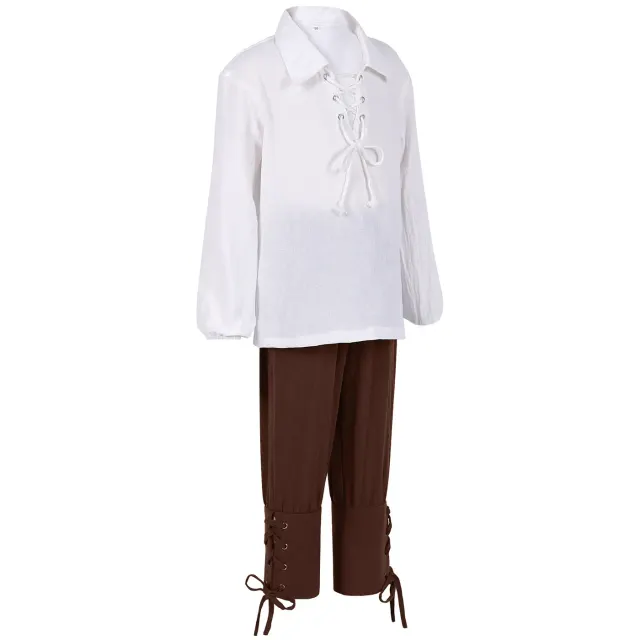 Kids Medieval Pirate Shirt and Cropped Pants Set detail 14