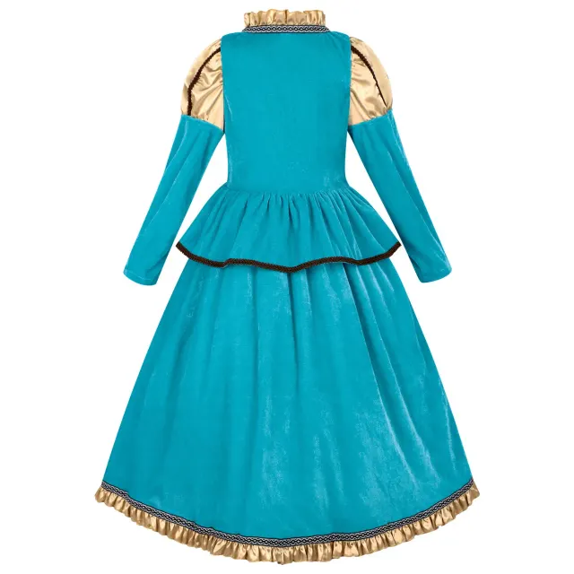 Kids Medieval Princess Cosplay Dress for Halloween Parties detail 4