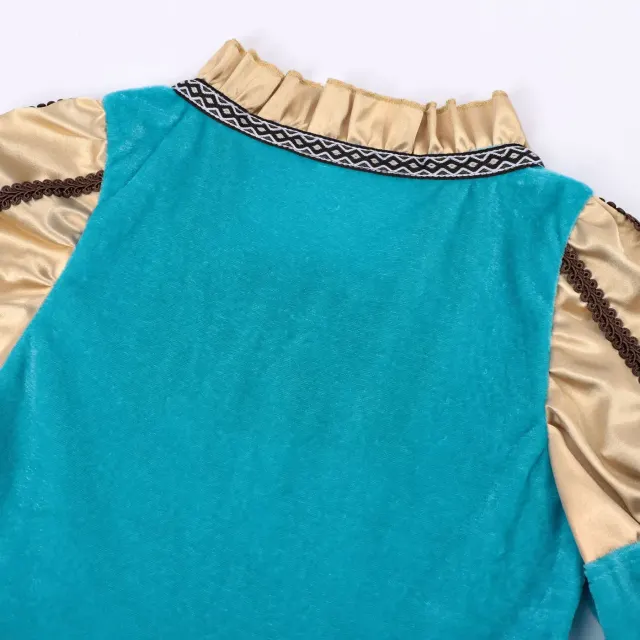 Kids Medieval Princess Cosplay Dress for Halloween Parties detail 11