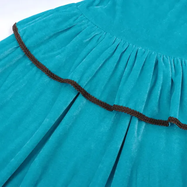 Kids Medieval Princess Cosplay Dress for Halloween Parties detail 12