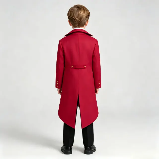 Kids Medieval Renaissance Punk Tailcoat Costume Set detail 7