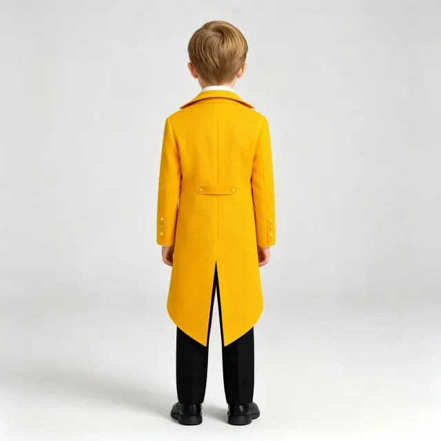 Kids Medieval Renaissance Punk Tailcoat Costume Set detail 9