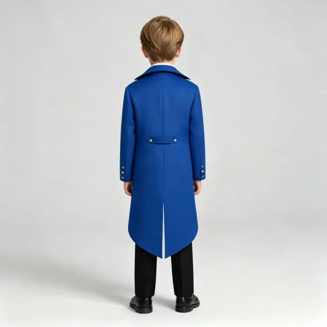 Kids Medieval Renaissance Punk Tailcoat Costume Set detail 11