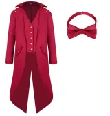 Red Tailcoat with Bow Tie