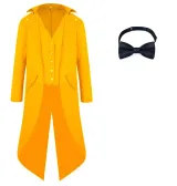 Yellow Tailcoat with Bow Tie